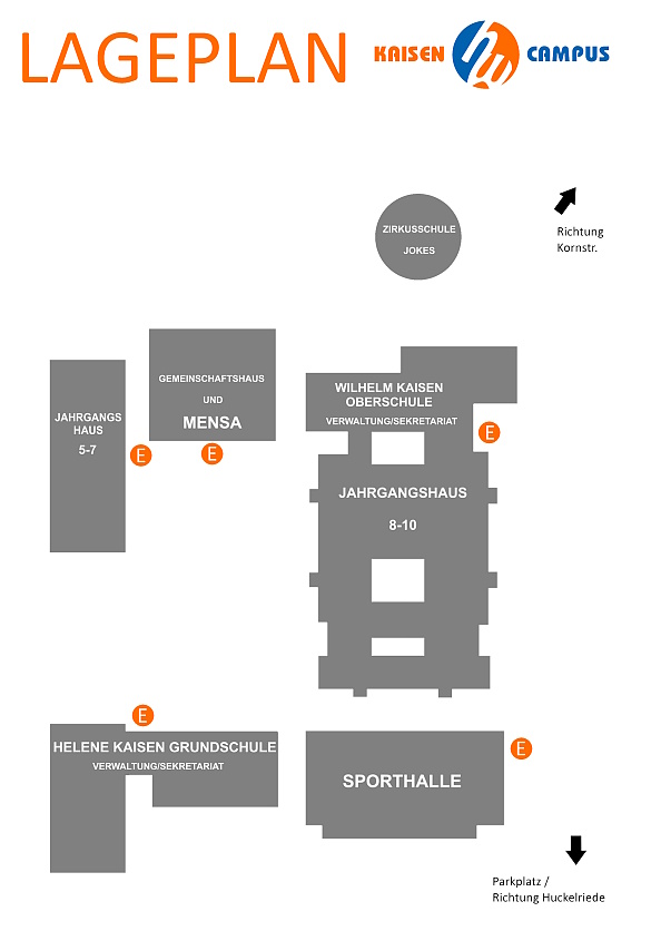 Lageplan vom Kaisen campus